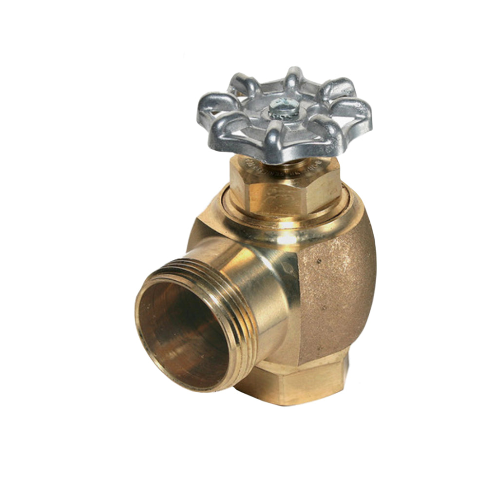 Adjustable Wheel Handle Stop - 3/4" Rough Brass