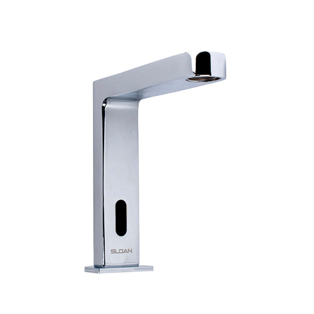 Sloan Pedestal Faucet 0.5 GPM with 4” Trim Plate (Plug-In Adapter)