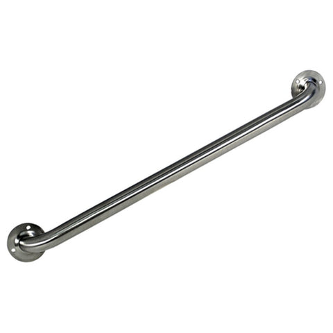 Stainless Steel Grab Bar - 18 Inch Straight Exposed Flange