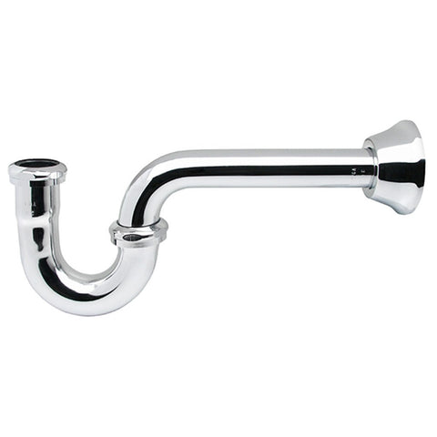 17 gauge, 1-1/4" chrome plated P-trap