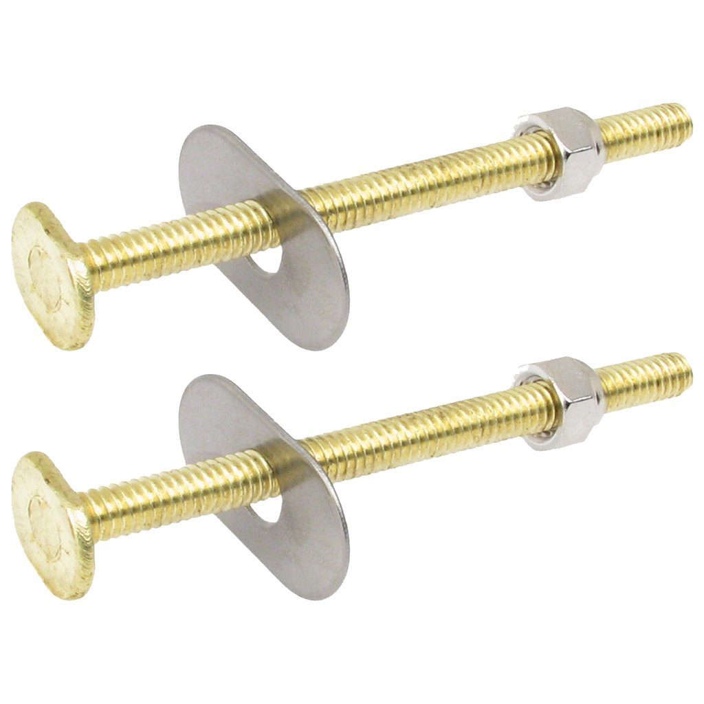 Closet Bolts 1/4" x 3-1/2" Brass