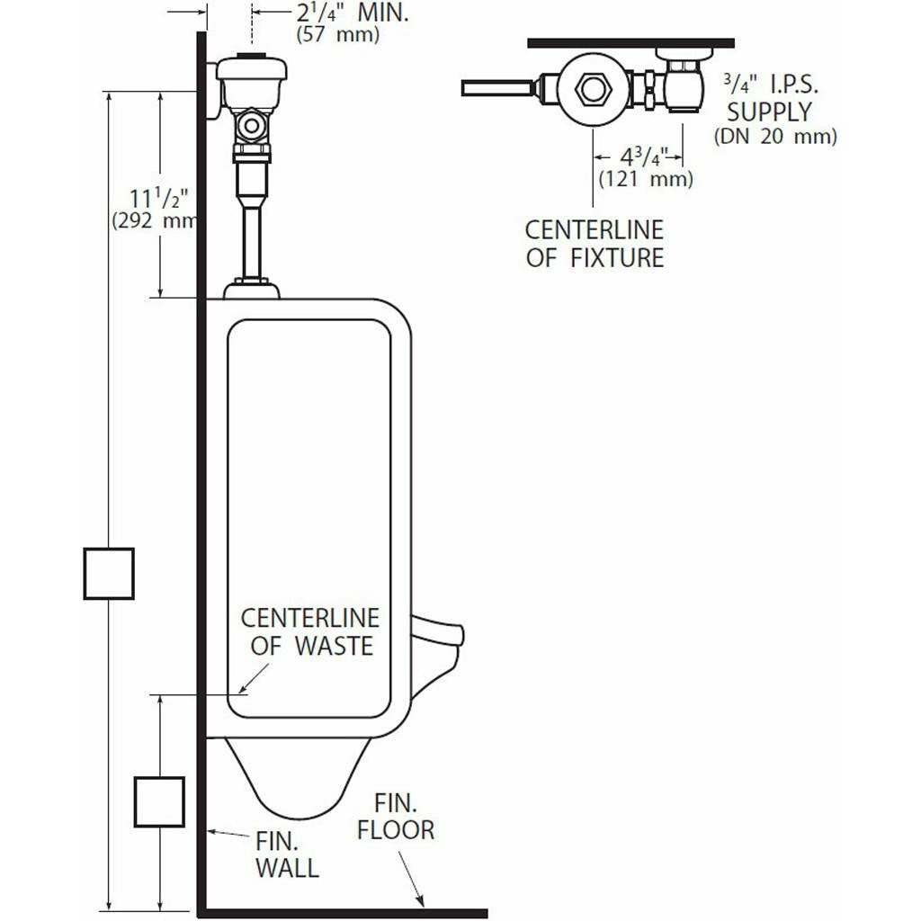 Regal Flushometer 1.5 GPF for Urinal