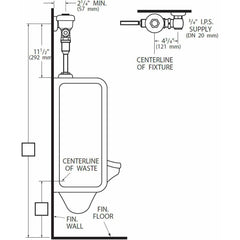 Regal Flushometer 1.0 GPF for Urinal