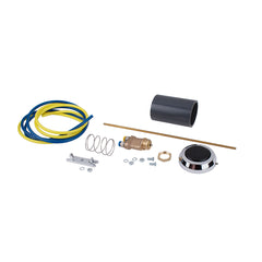 Push Button Actuator - Hydraulic Flushometer Fixture Wall Variant (Black Button)