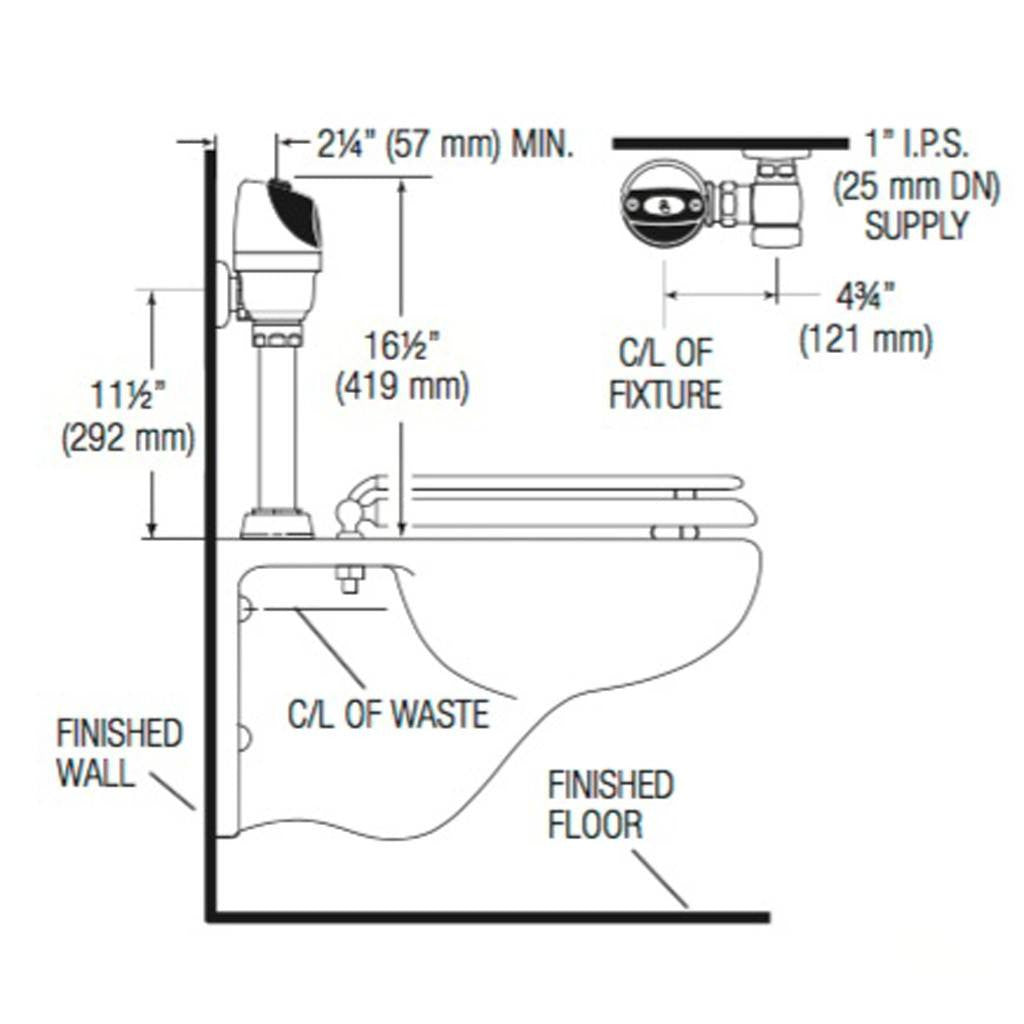 G2 Handsfree Conversion Kit 1.6 or 3.5 GPF for Closet (Fits Zurn)