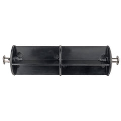 Toilet Tissue Roller Black Plastic with Metal Tips