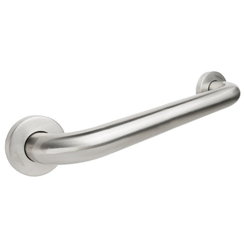Stainless Steel Grab Bar - 18 Inch Straight Concealed Flange