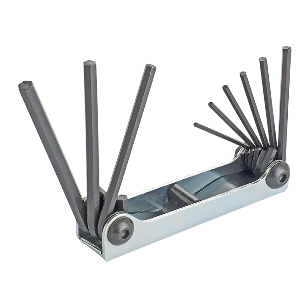 9-Piece Medium Folding Hex Key Set