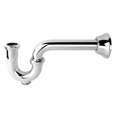 P-Trap - 1-1/4" w/ Clean Out - 17 Gauge (Chrome)