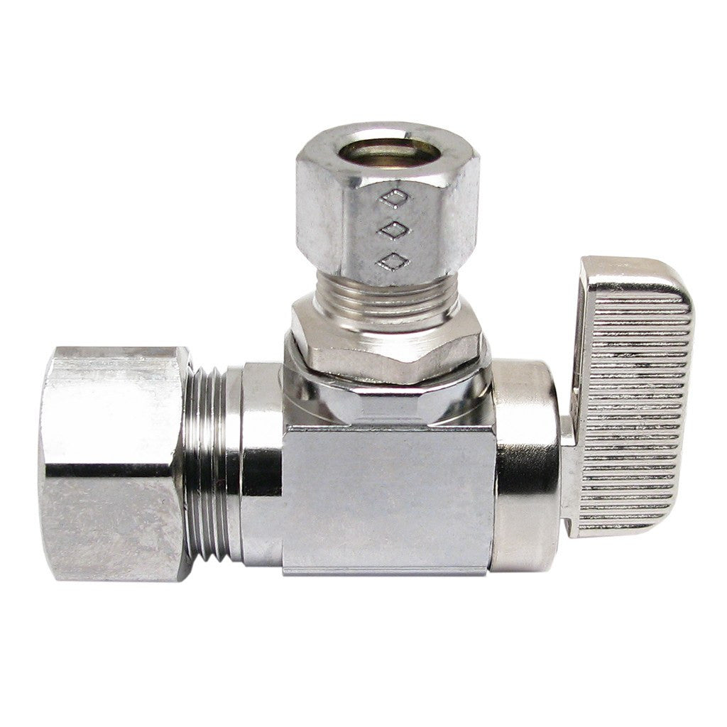 Angle Stop Valve (Ball Type) - 5/8" OD x 3/8 OD