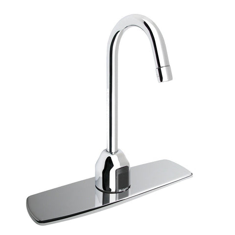 Optima Plus Gooseneck Faucet with Trim Plate 8 2.2GPM