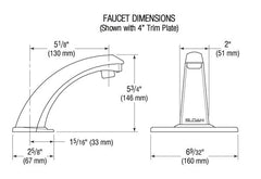 Optima Plus Fiber Optic Faucet 8" Center - 2.2 GPM (Battery Powered)
