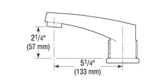 Optima On-Q Faucet - 4" Center w/ Box Transformer - 0.5 GPM
