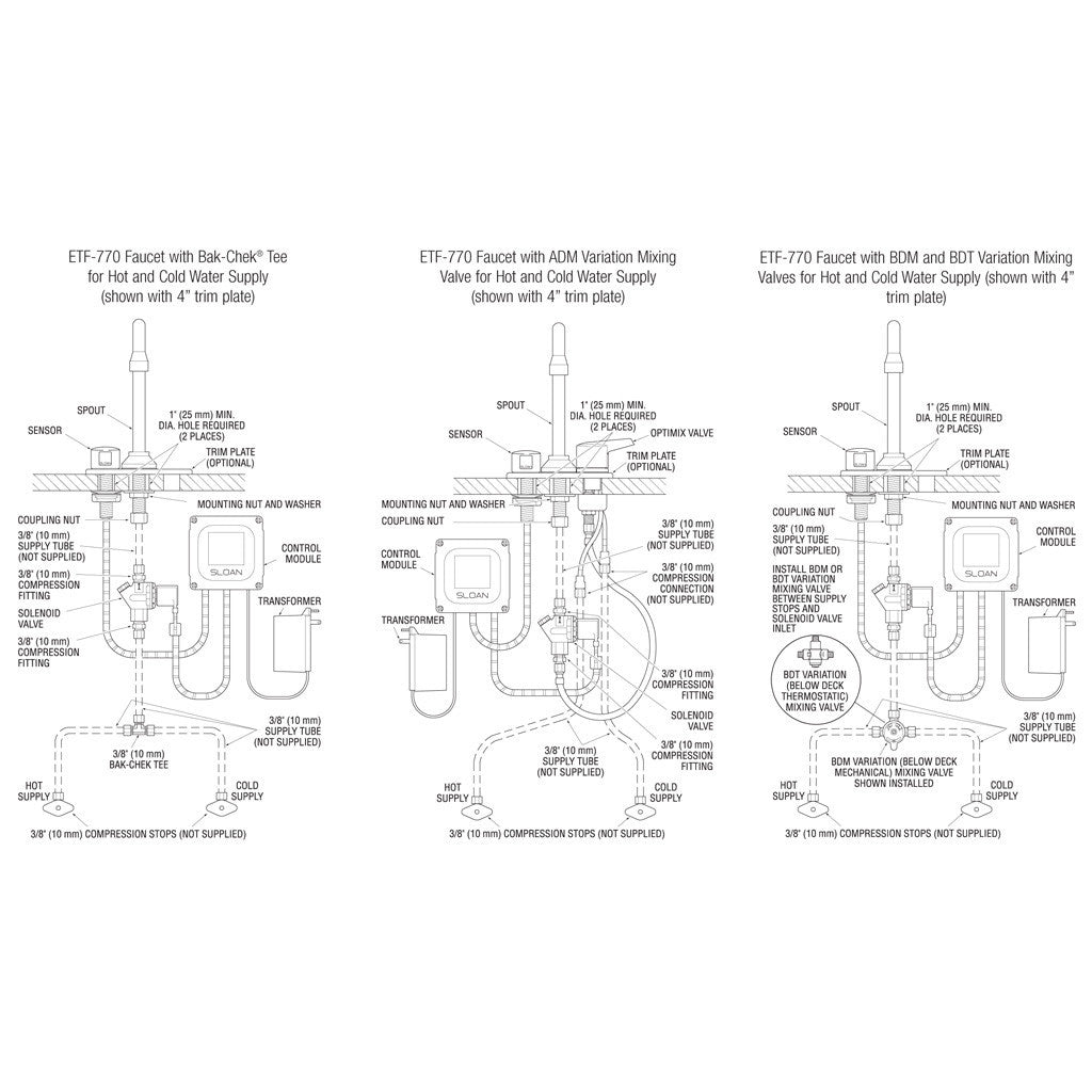 Optima Bluetooth Gooseneck Faucet 2.2 GPM with 4” Centerset (Plug-in Transformer)