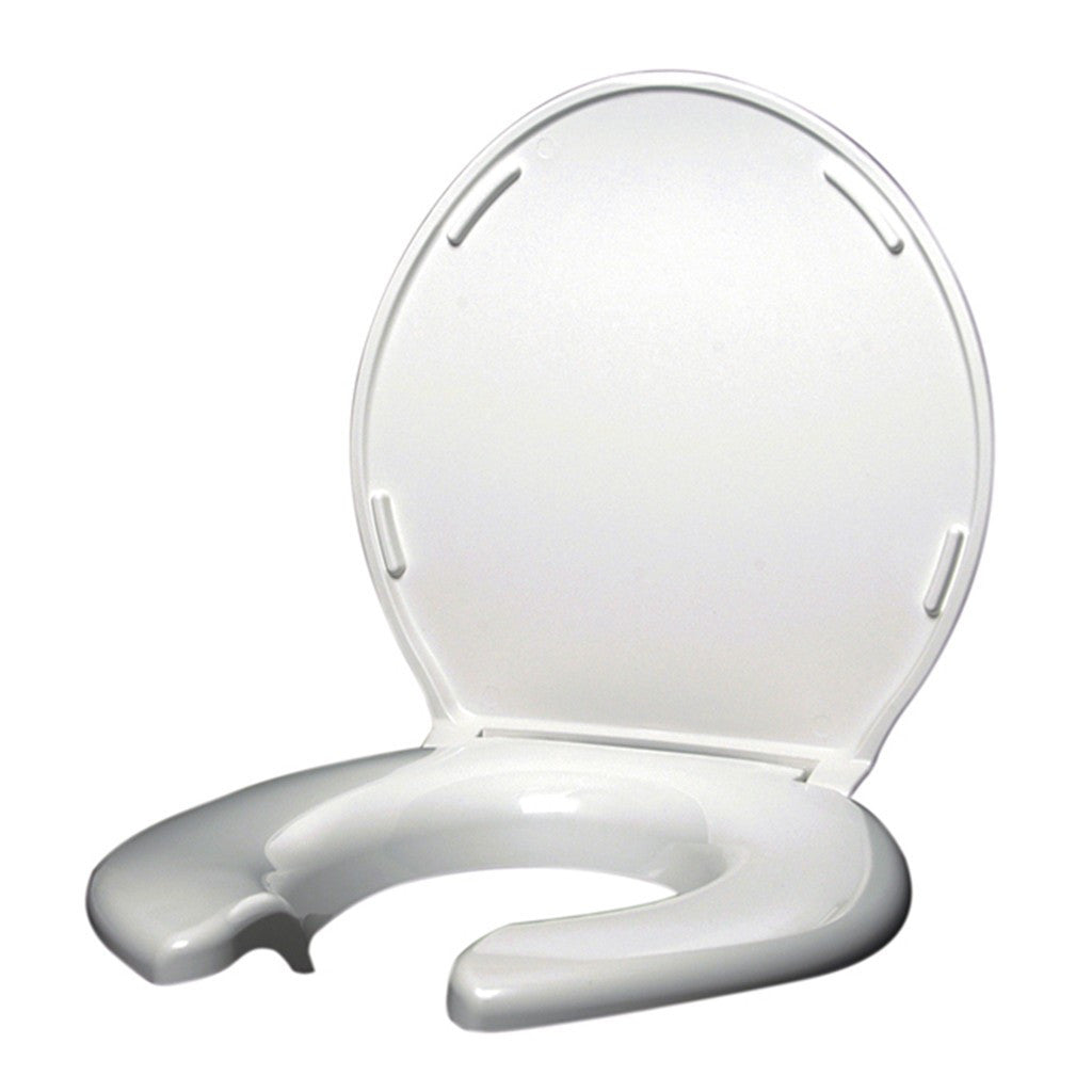 Toilet Seat - Big John Toilet Seat Open Front w/ Cover (White)