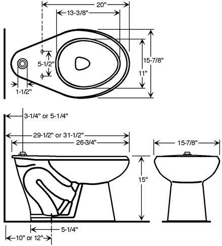 Floor Mounted 1.6 GPF Toilet