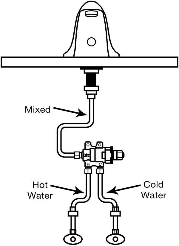 Thermostatic Mixing Valve - 3/8" Compression (3-Port)