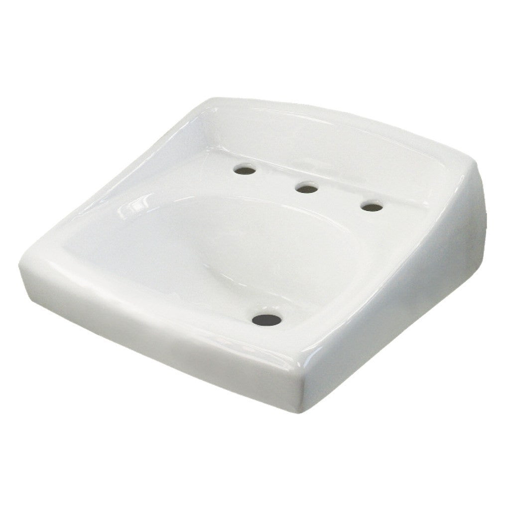 Sloan Vitreous China Sink ADA Backsplash 8 inch centers