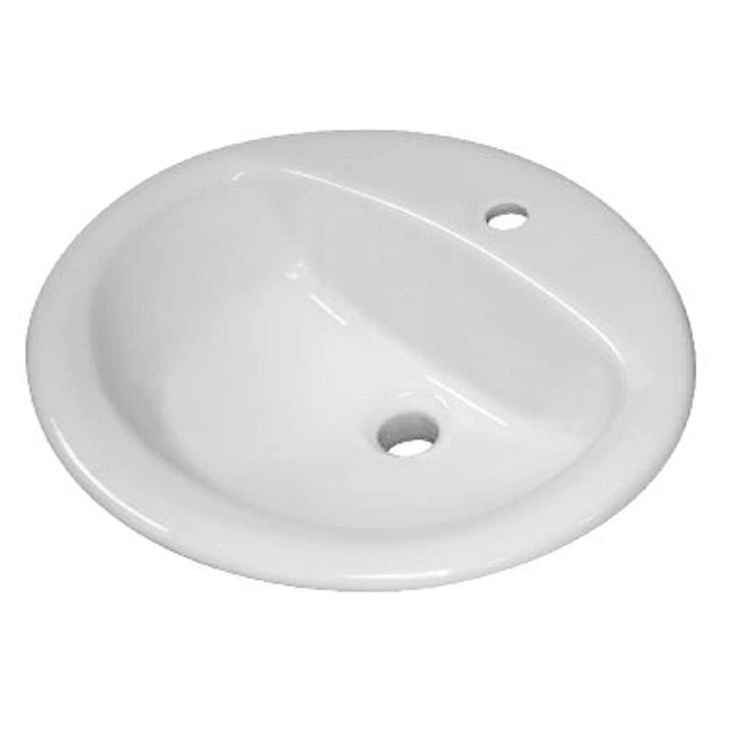 Sloan Vitreous China Lavatory Sink Oval Single hole Center