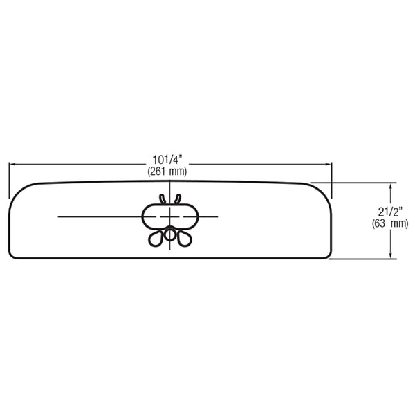 Sloan EFX-26-A Trim Plate (Centerset) 8-inch - OEM Faucet Part