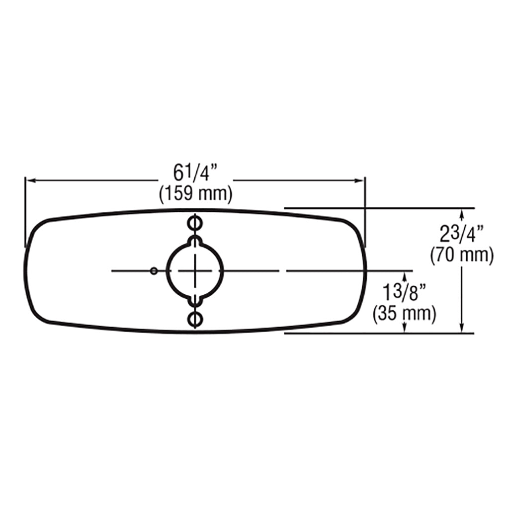 Sloan ETF-607-A 4" Faucet Trim Plate - Dimensions