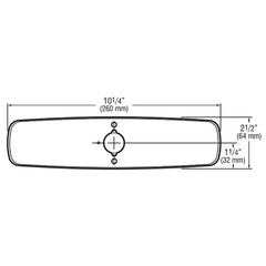 Trim Plate - Centerset Sink - 8" - Dimensions