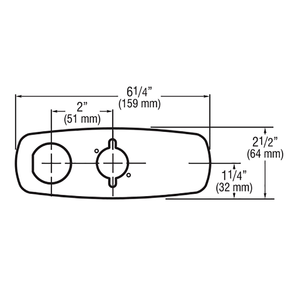 Trim Plate - Optima Plus - 4" - Dimensions