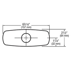 Sloan SFP-11-A Faucet Trim Plate - 4" - Dimensions
