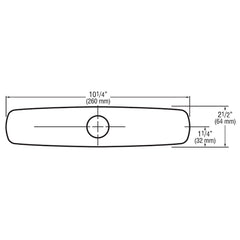 Sloan SFP-22-A Faucet Trim Plate - 8" - Dimensions