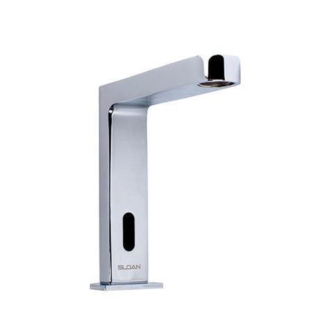 Sloan Pedestal Faucet 0.5 GPM with 4” Trim Plate (Plug-In Adapter) 