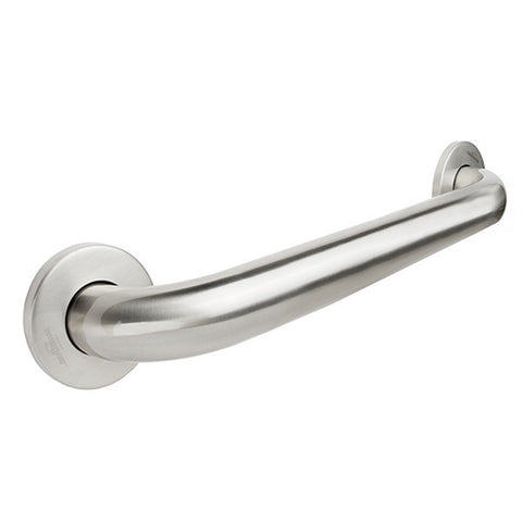 Stainless Steel Grab Bar - 24 Inch Straight Concealed Flange