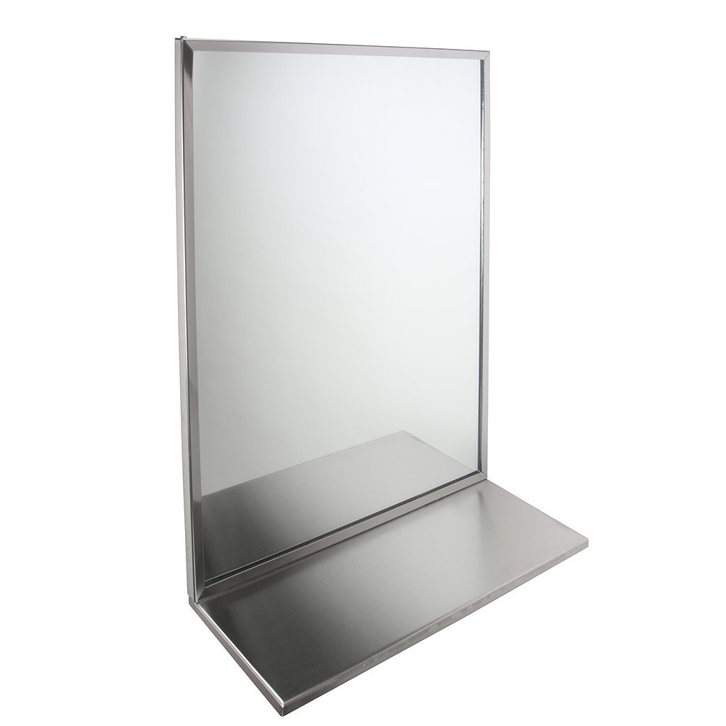 24x30 Channel Mirror with Shelf
