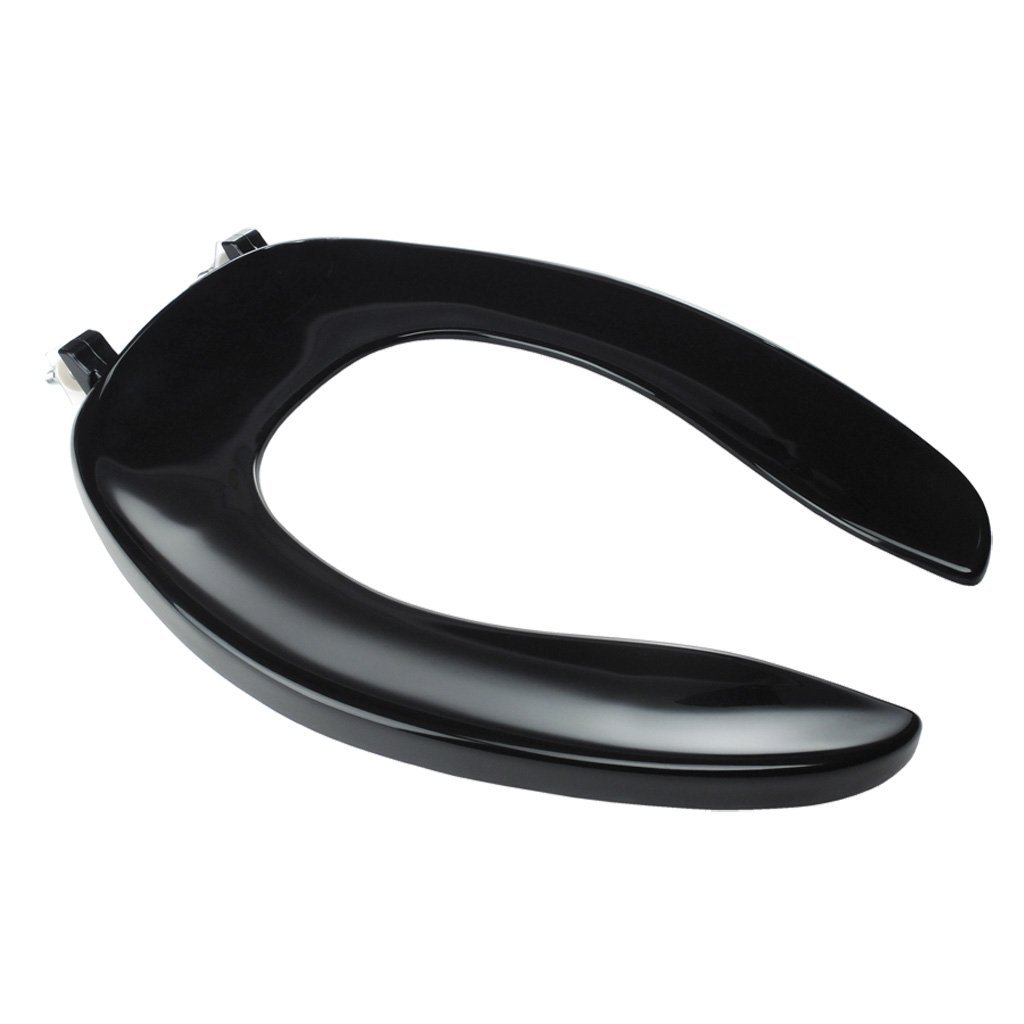 Centoco Toilet Seat - Elongated with Stainless Steel Hinges (Black)