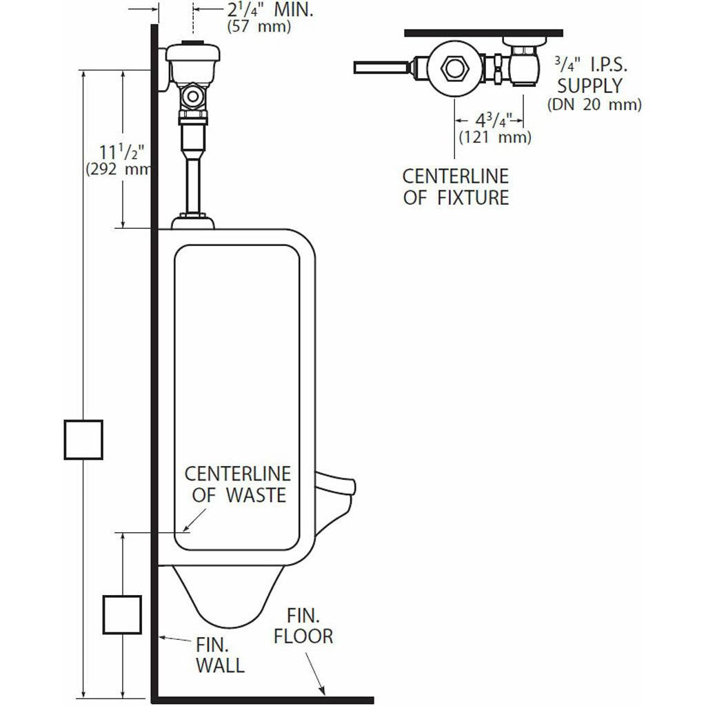 Regal Flushometer 1.0 GPF for Urinal