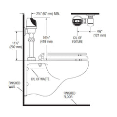 ECOS Dual Flush Conversion Kit for Closet (Fits Zurn)