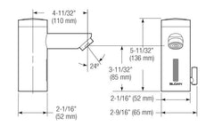Optima Solis Faucet w/ Temperature Mixer - 0.5 GPM (Solar Powered w/ Backup Battery)