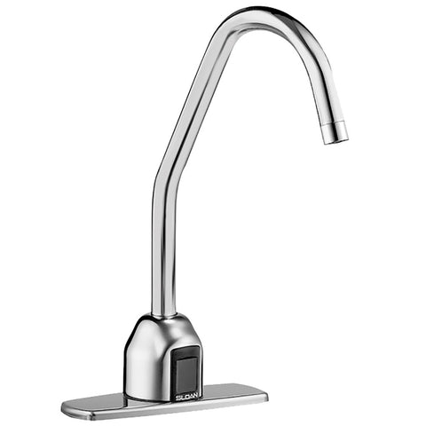 Sloan Optima Bluetooth Surgical Bend Gooseneck Spout Faucet - Plug-In Adapter with 4" Base Plate - 2.2 GPM