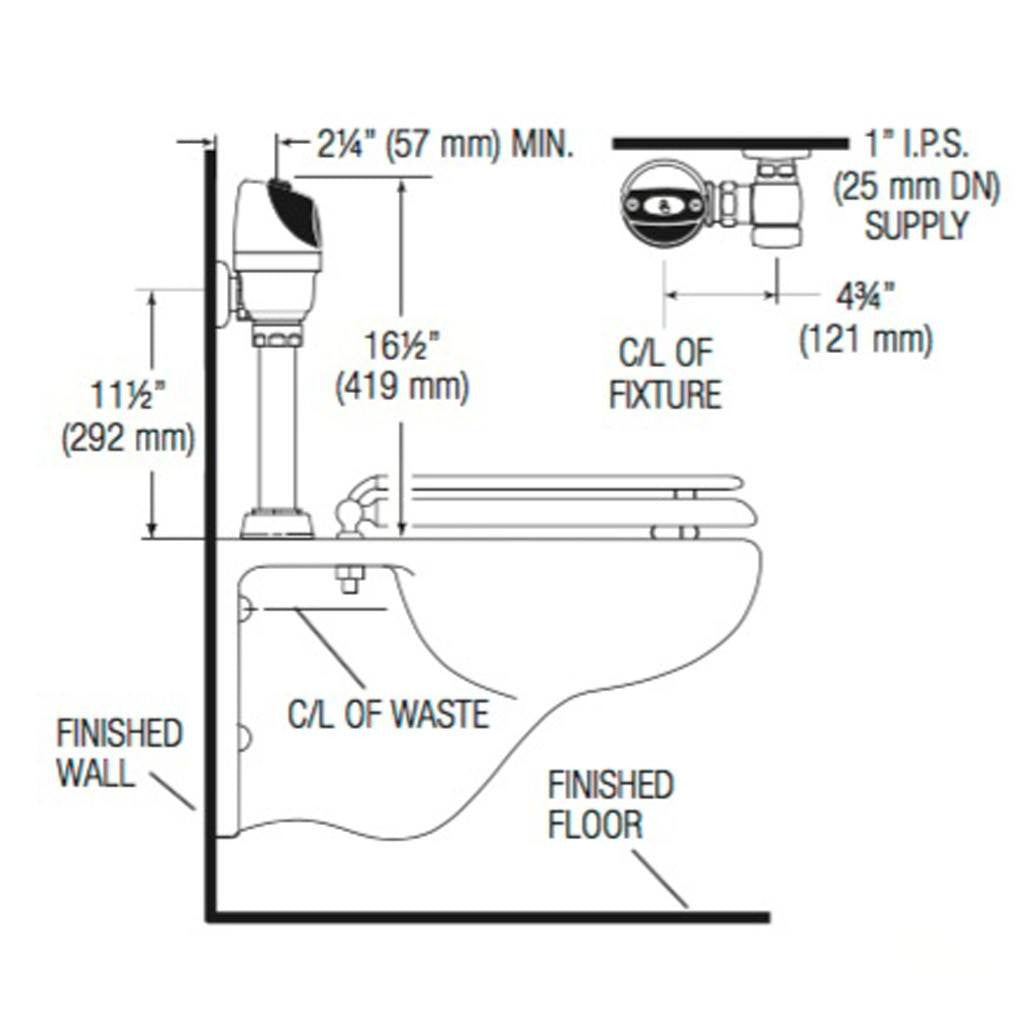 G2 Handsfree Flushometer 1.28 GPF for Closet