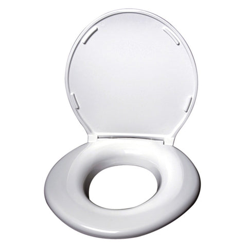 Big John Toilet Seat with Cover (White)