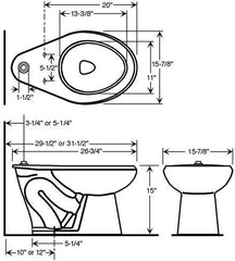 Floor Mounted 1.6 GPF  Toilet