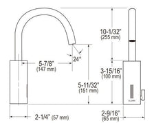 Optima i.q. Gooseneck Faucet (Battery Powered) - 1.5 GPM