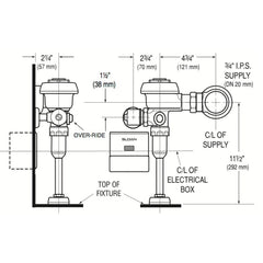 Royal ESS TMO Sensor Flushometer 1.0 GPF for Urinal