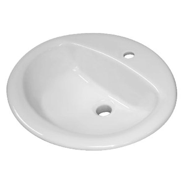 Sloan Vitreous China Lavatory Sink Oval Single hole Center