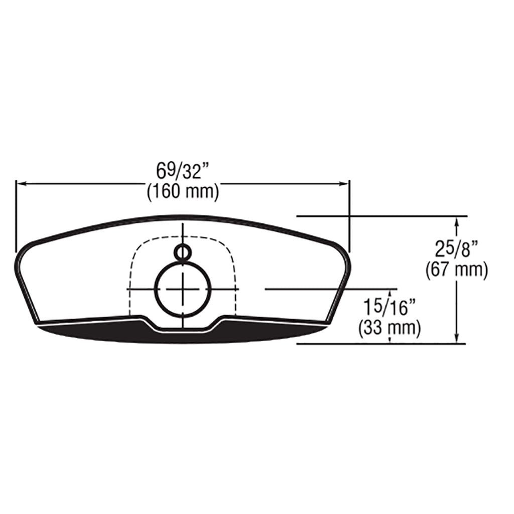 Sloan ETF-295-A Faucet Trim Plate - 4" - Dimensions