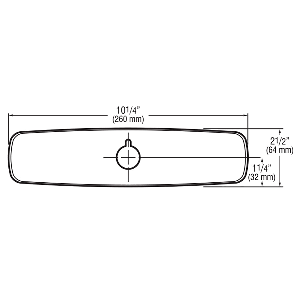 Sloan ETF-510-A Trim Plate Kit (Centerset) 8" - Dimensions