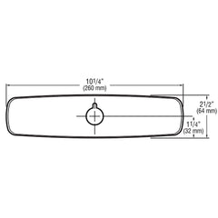 Sloan ETF-510-A Trim Plate Kit (Centerset) 8" - Dimensions